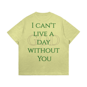 T-shirt Cristã Joka vista de frente com estampa inspirada em Gálatas 2:20